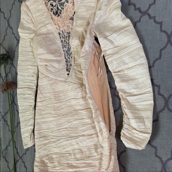 🔮EPIC & RARE🔮Free People Chic 80’s 90’s Rocker Vibe Sequin Lace Bodycon Dress - Picture 16 of 16